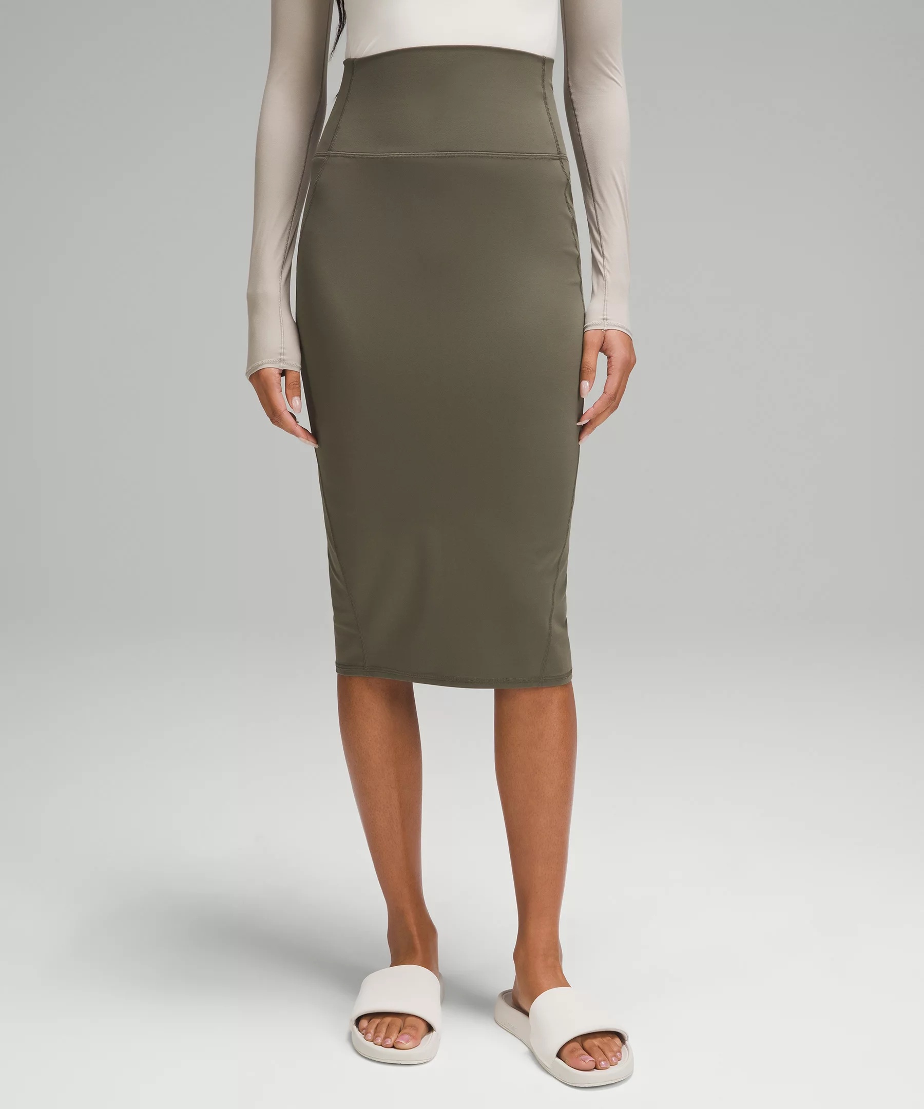 Nulu Slim-Fit High-Rise Skirt - 1