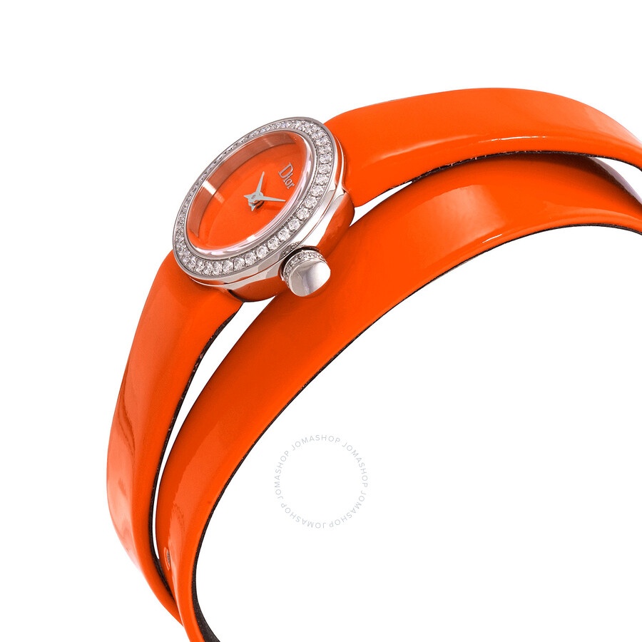 Dior La D De Dior Quartz Orange Dial Ladies Watch CD040110A022 - 2