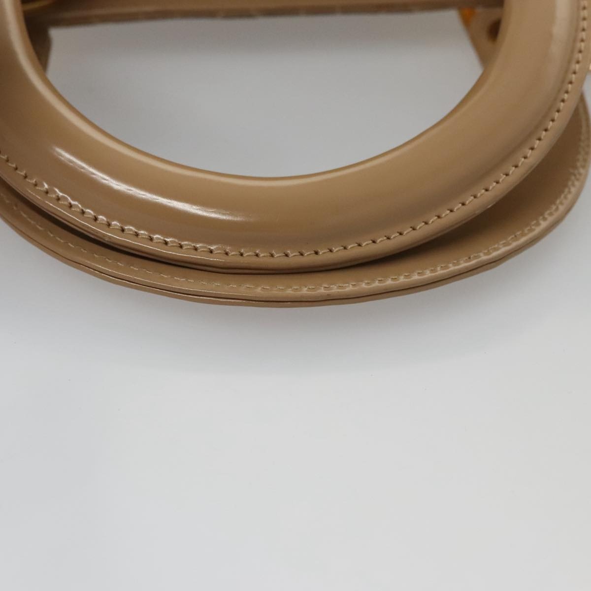 DIOR Canage Hand Bag Nylon Beige Gold - 7
