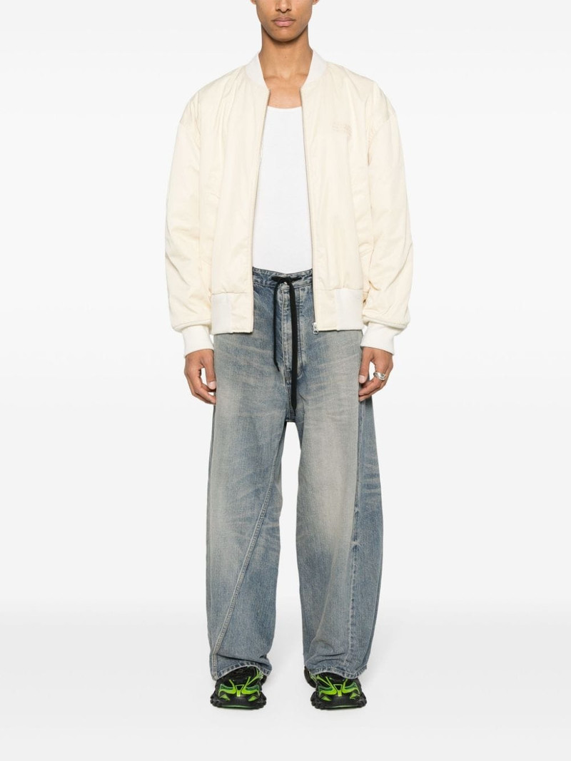 twisted wide-leg jeans 3