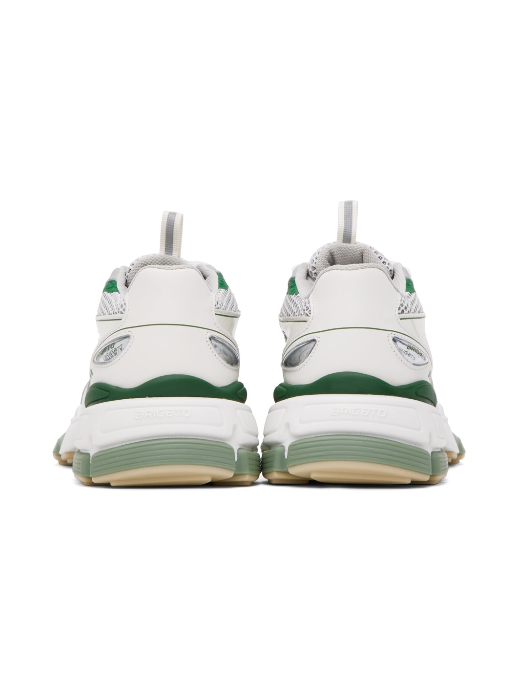 White & Green Marathon Neo Sneakers - 2