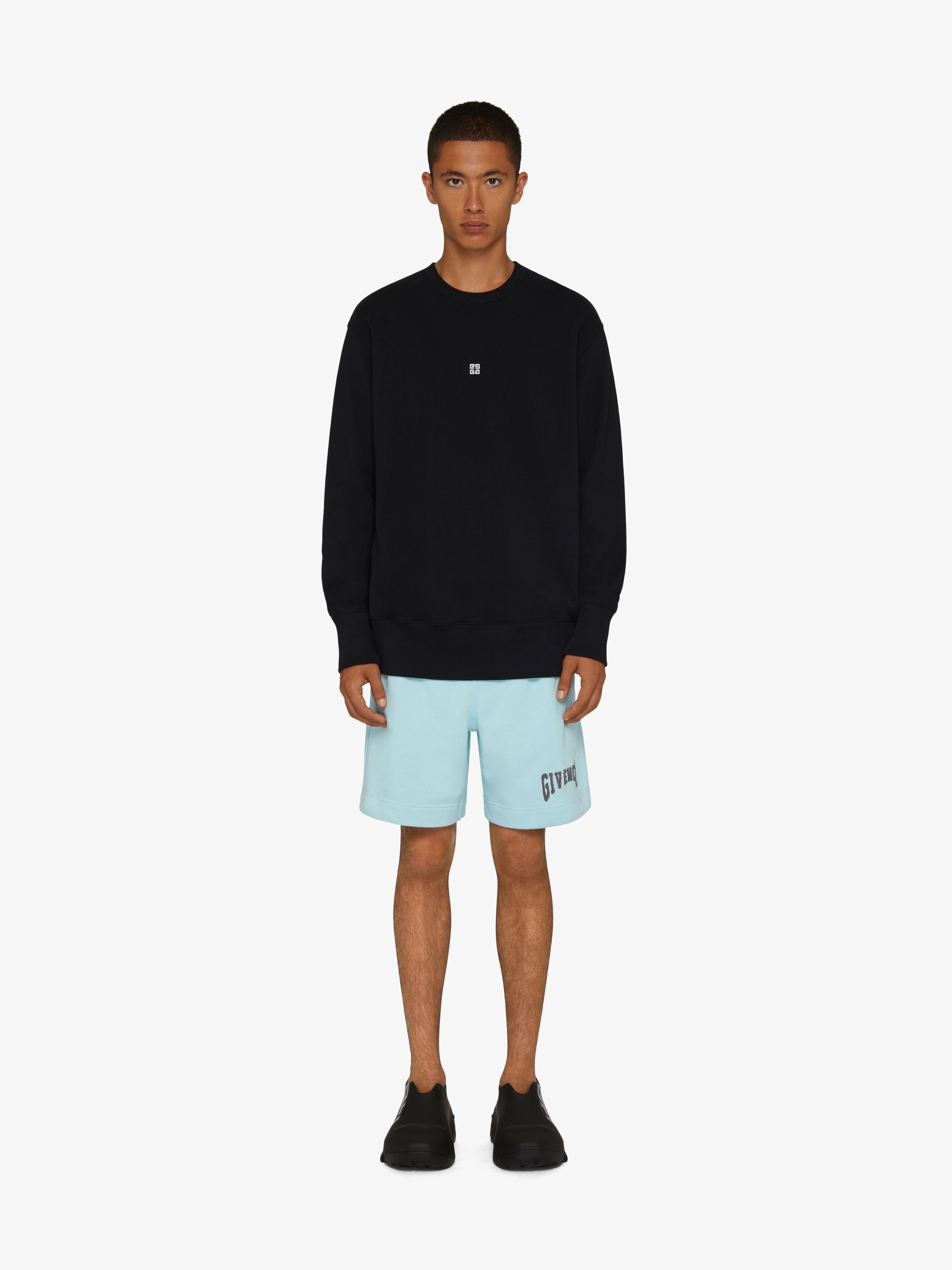 BERMUDA SHORTS IN FELPA WITH PATCH - 2
