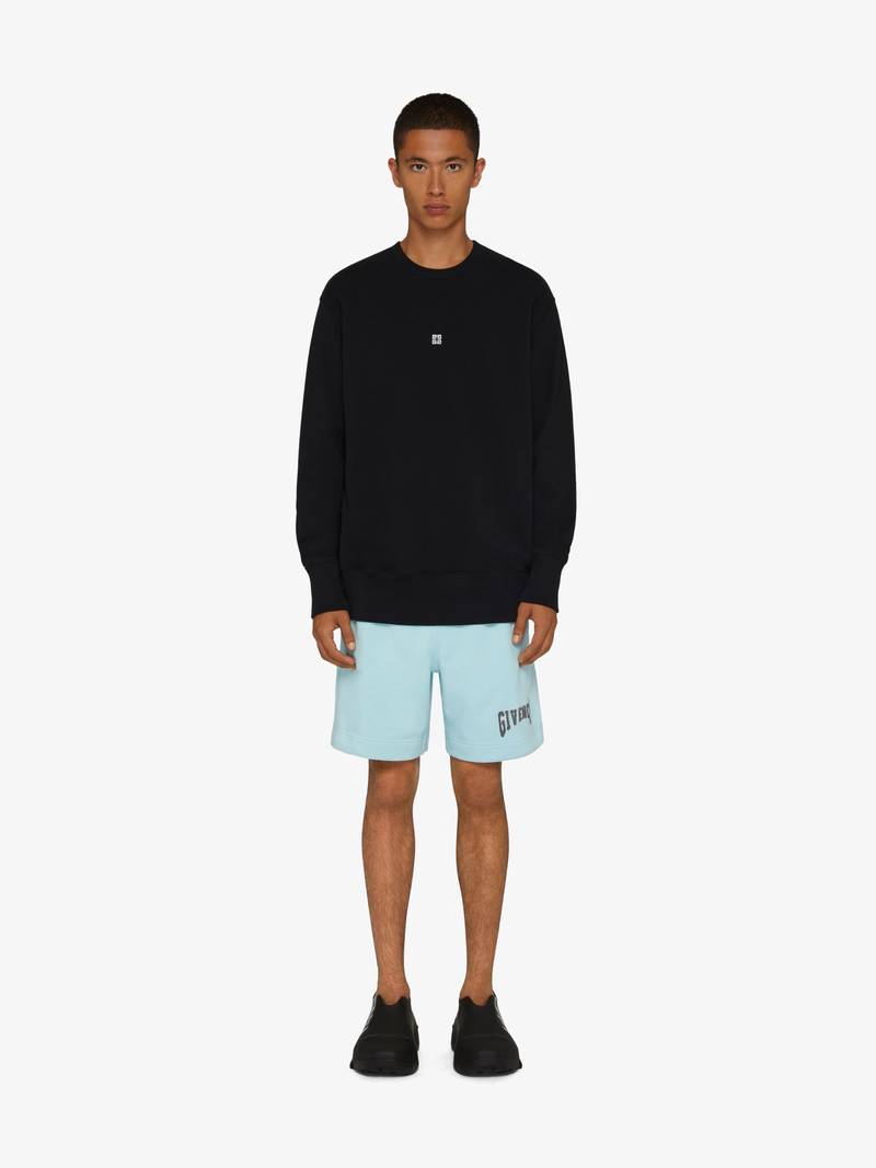 Givenchy BERMUDA SHORTS IN FELPA WITH PATCH outlook