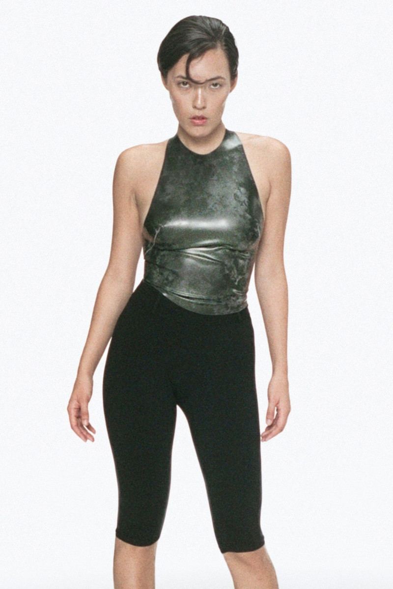 miaou NATALIA TOP - BLACK LATEX outlook