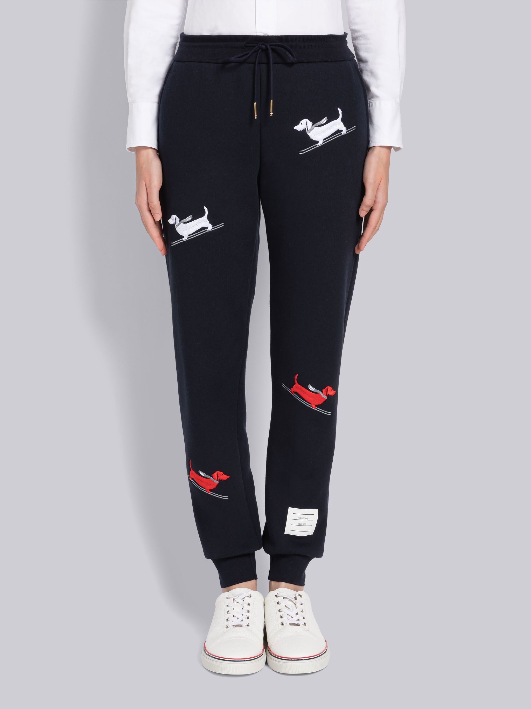 HECTOR SKI EMBROIDERY LOOPBACK SWEATPANTS - 1
