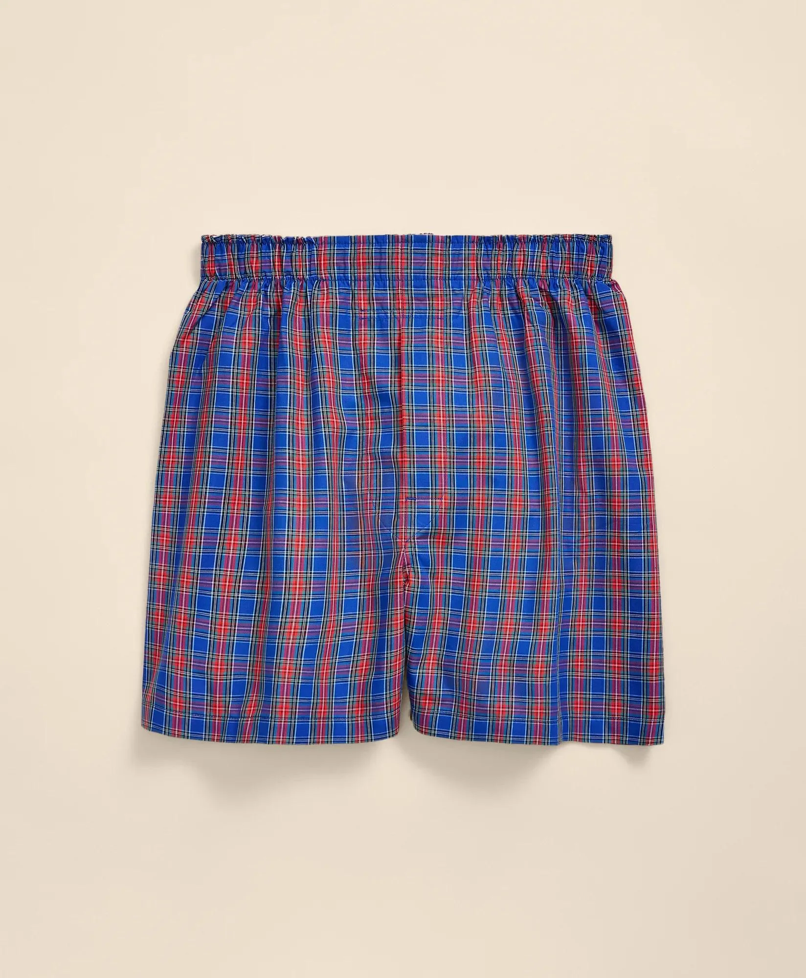 Cotton Broadcloth Tartan Boxers - 1