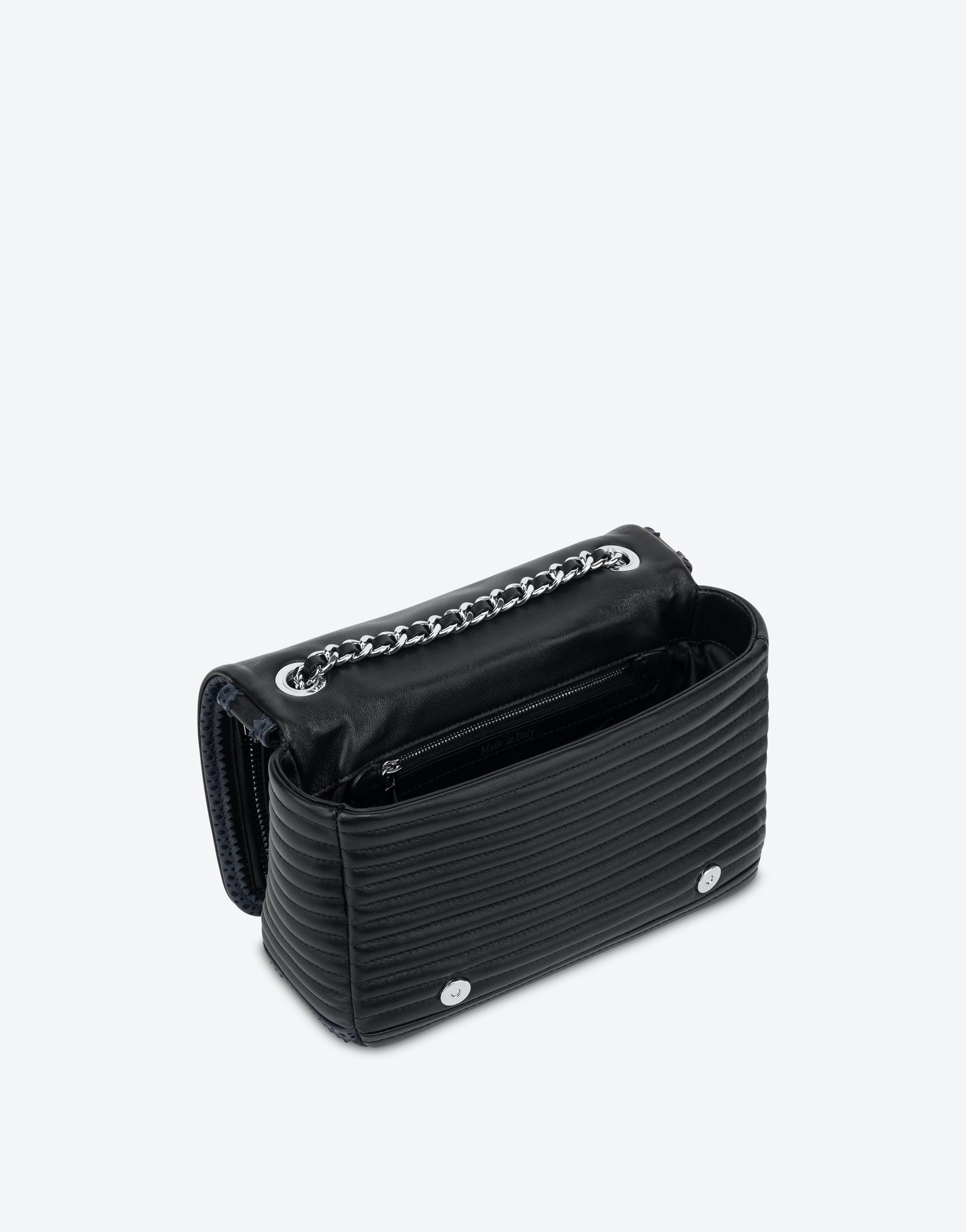 NAPPA LEATHER BIKER BAG WITH MICRO STUDS - 3