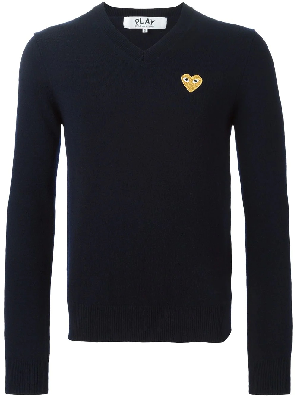 embroidered heart sweater - 1