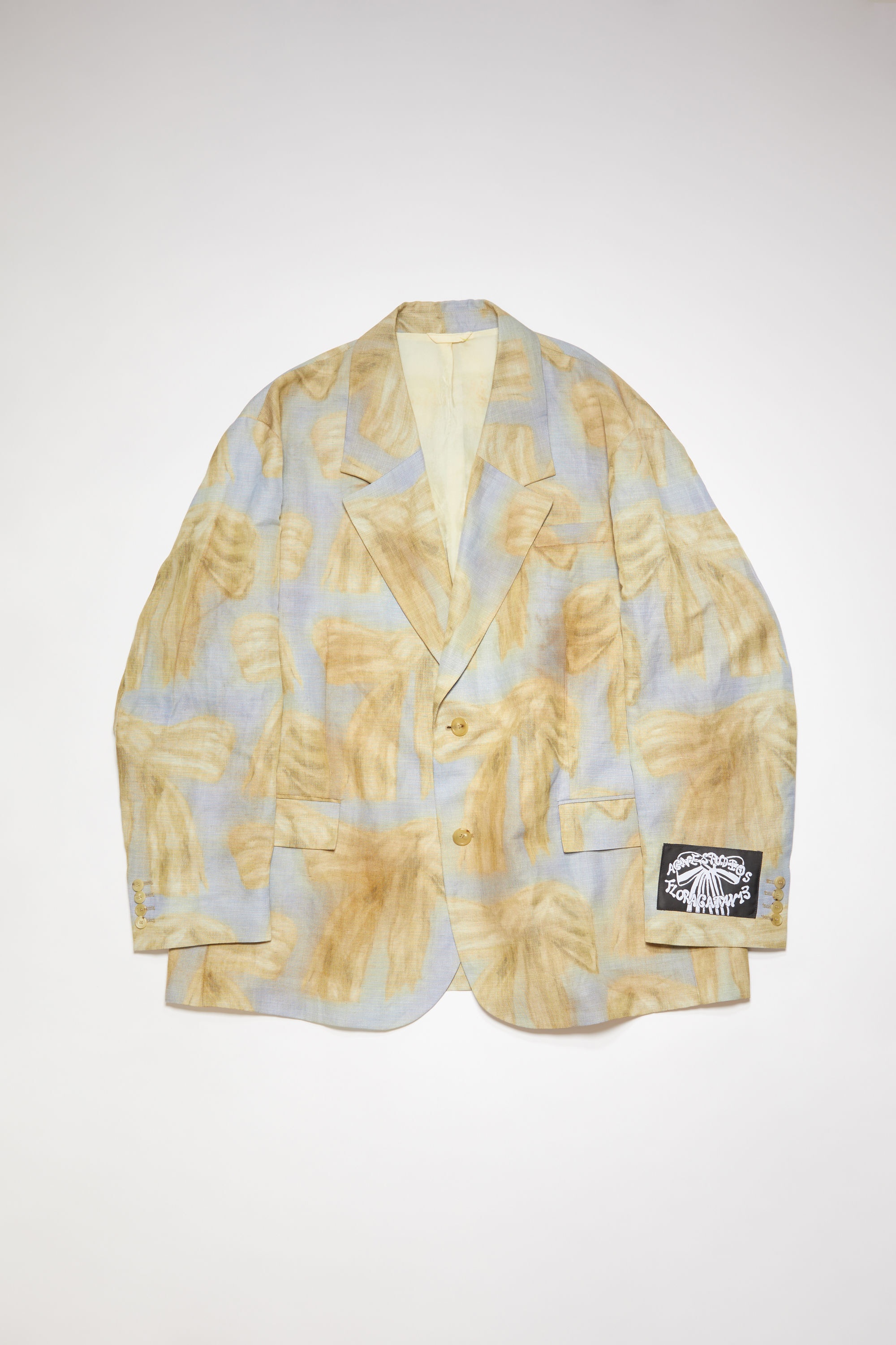 Printed jacket - Light blue/beige - 7