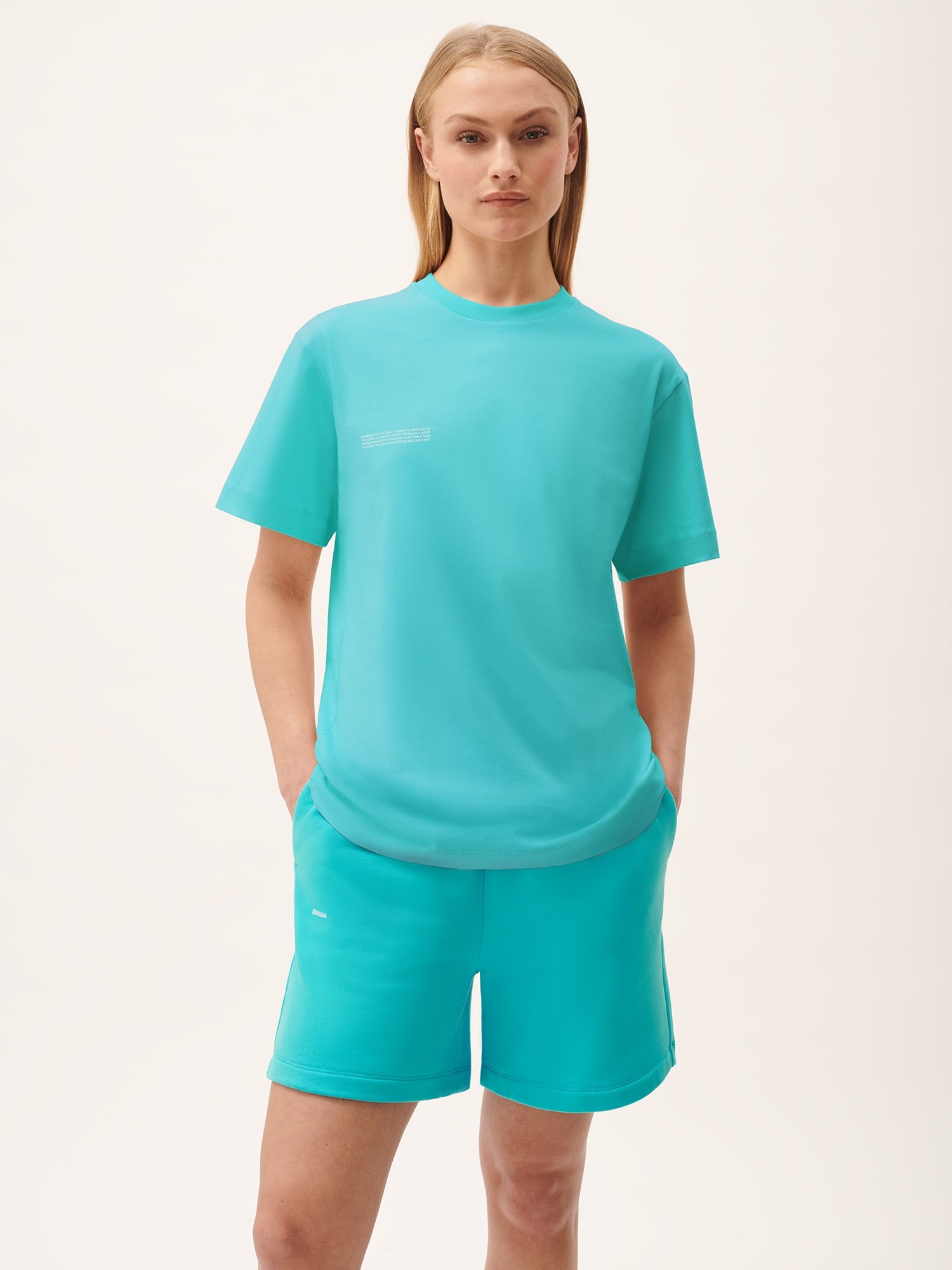 Womens 365 Midweight T-shirt - Ocean Turquoise - 4