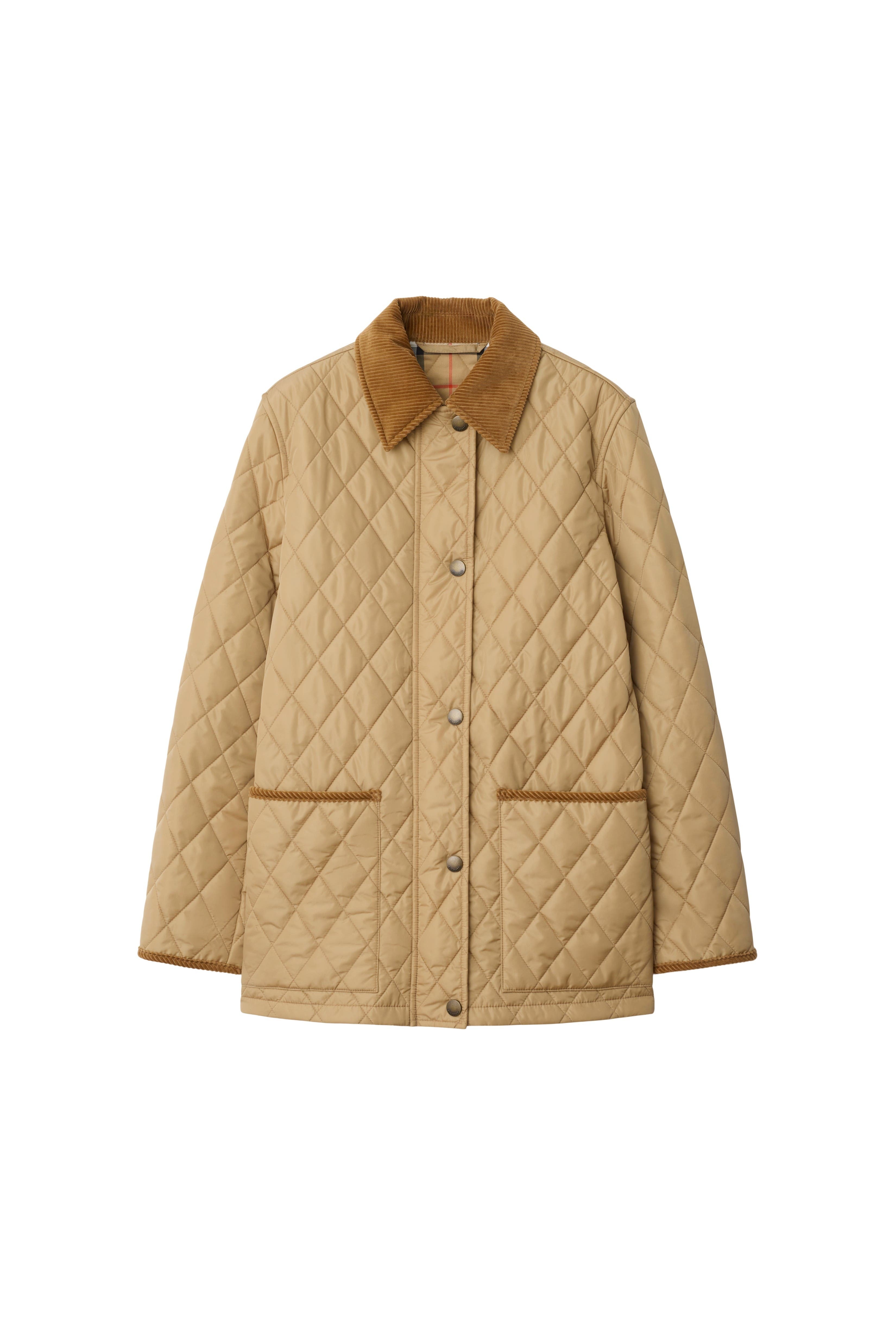 burberry Quilted Nylon Barn Jacket in Flax/sand at Nordstrom - 1