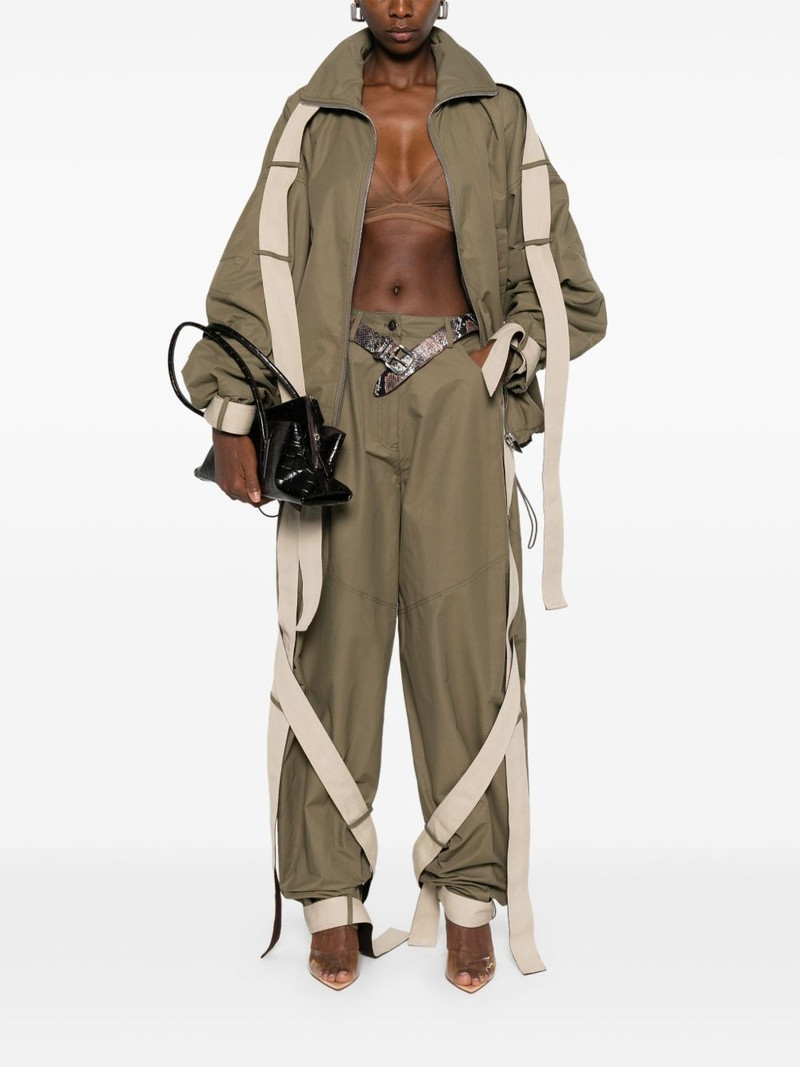 THE ATTICO string-detail bomber jacket outlook