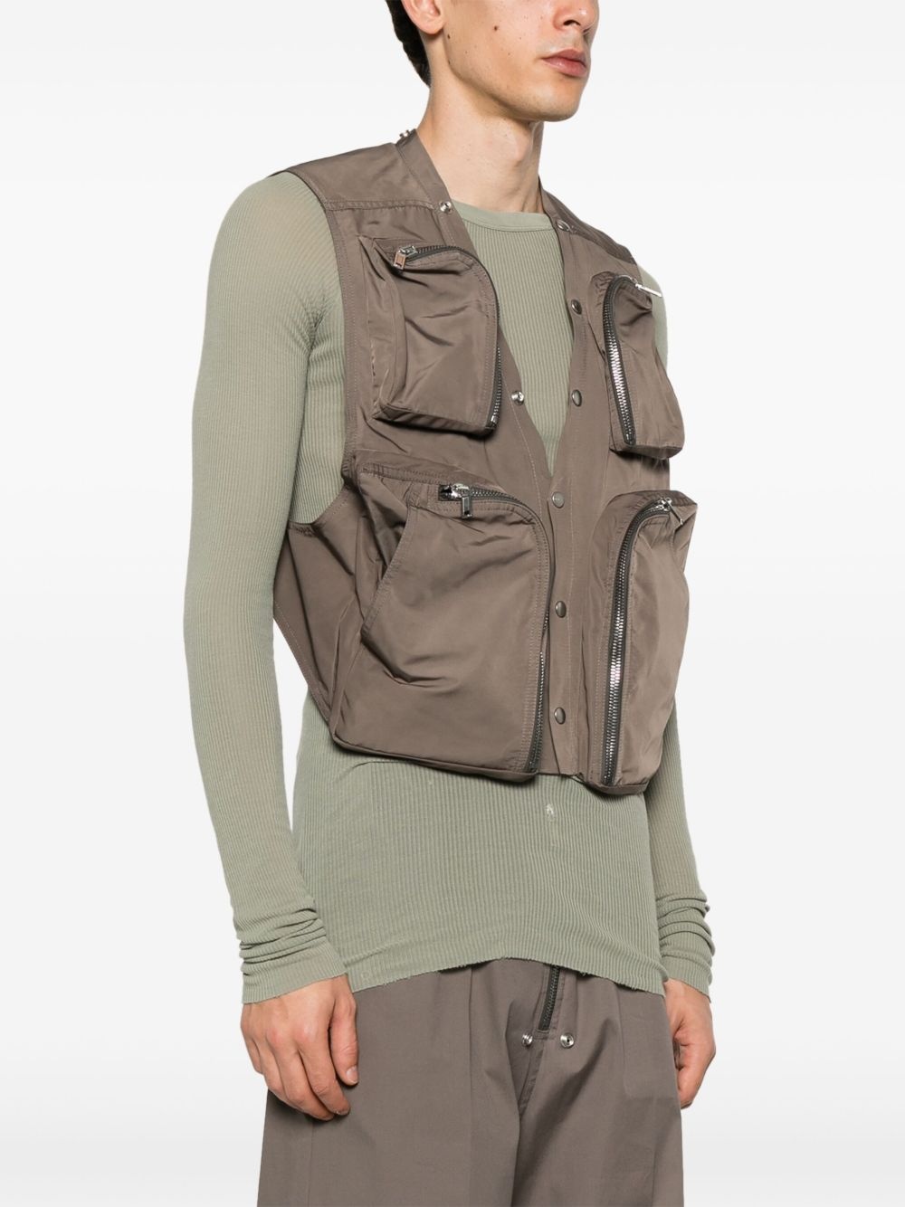 open-back cargo gilet - 3