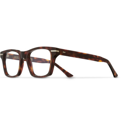 CUTLER AND GROSS Square-Frame Tortoiseshell Acetate Optical Glasses outlook