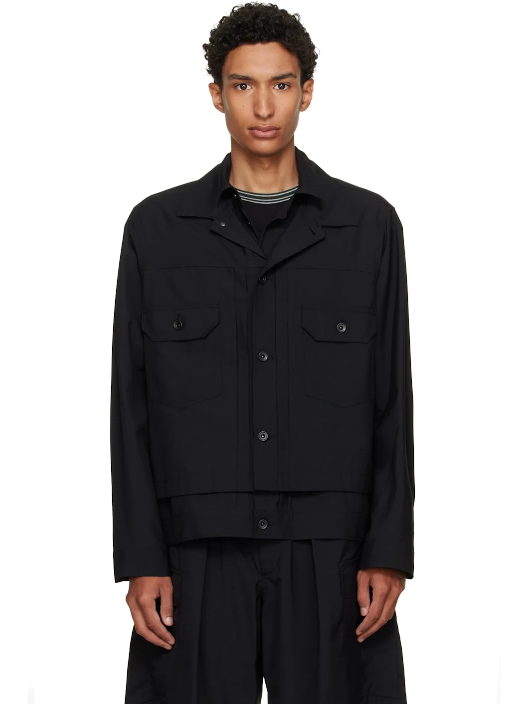 Black Suiting Jacket - 1
