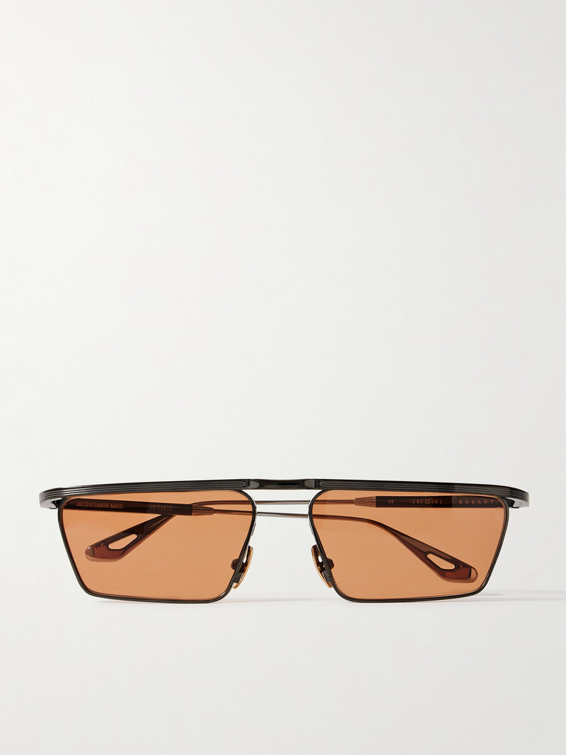 Bogart Rectangular-Frame Metal Sunglasses 1