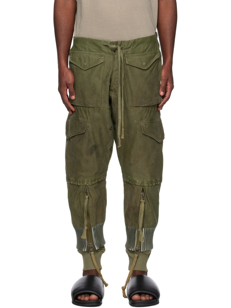 drawstring-waist tapered trousers 1