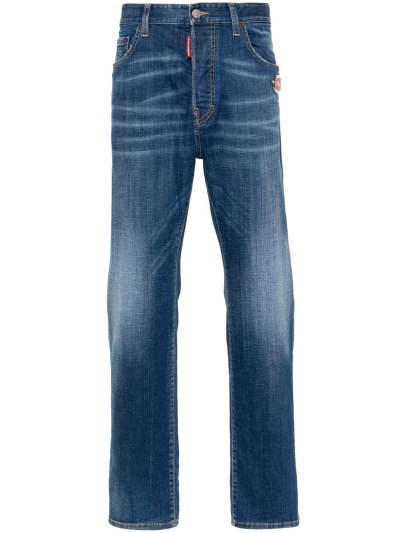 logo-pla slim-cut jeans 1