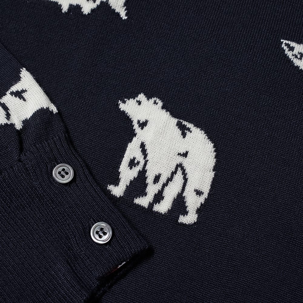 Thom Browne Bear & Salmon Intarsia Crew Knit - 2