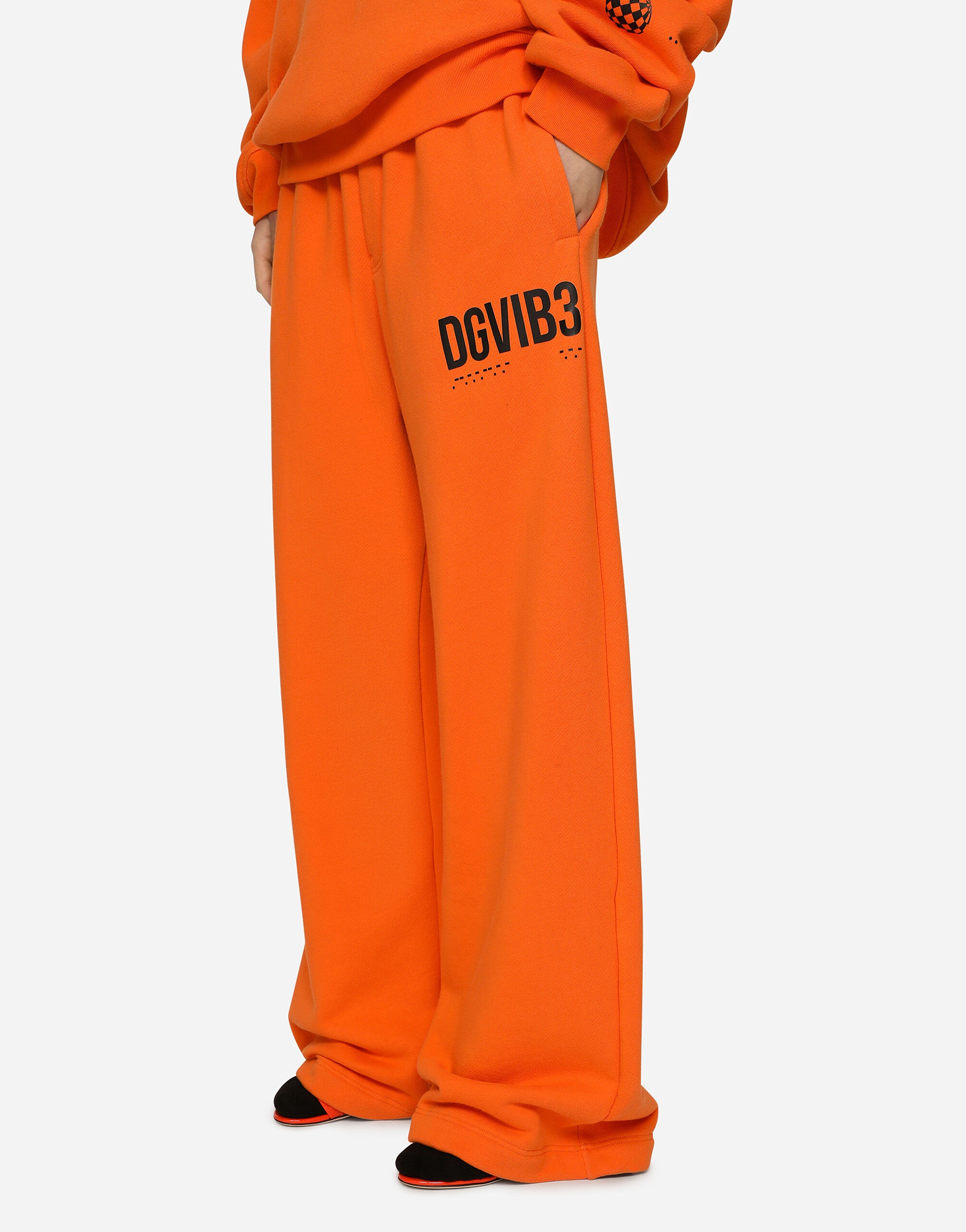 Jersey jogging pants with DGVIB3 print - 8