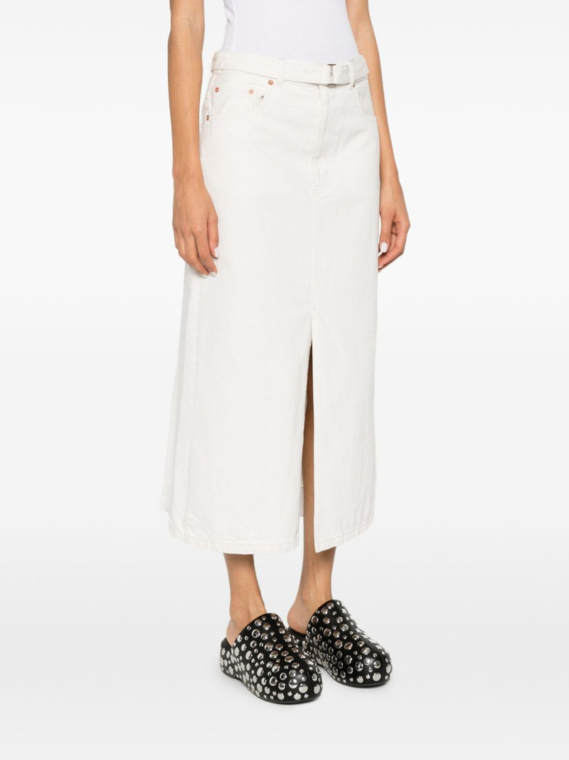 belted front-slit midi skirt 3