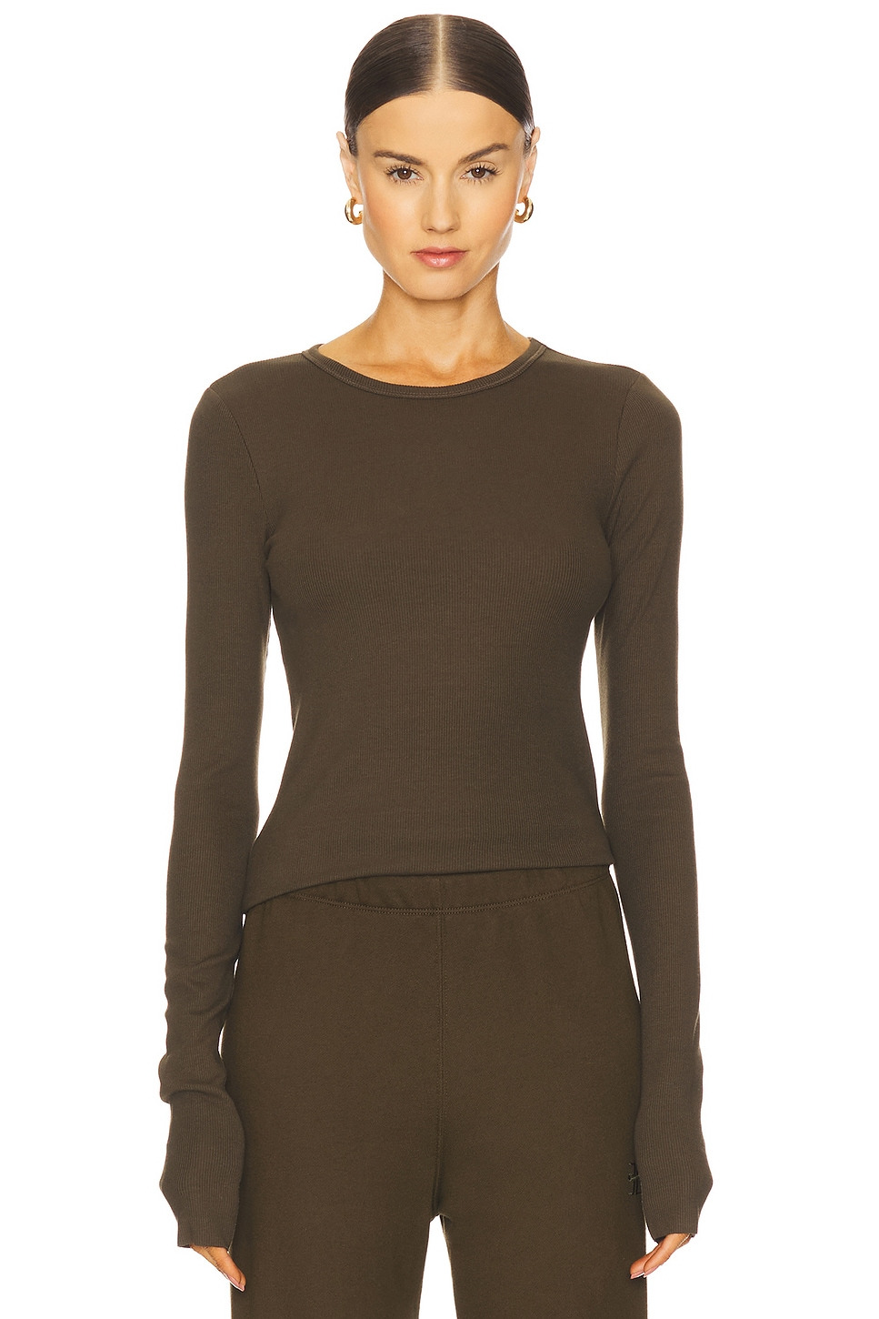 Long Sleeve Fitted Top - 1