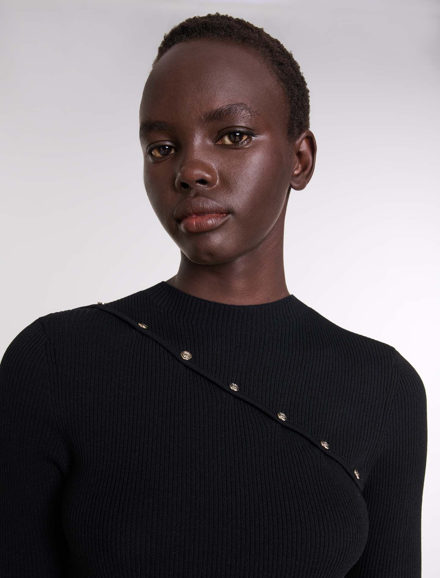 Dress in ribbed knit - 6