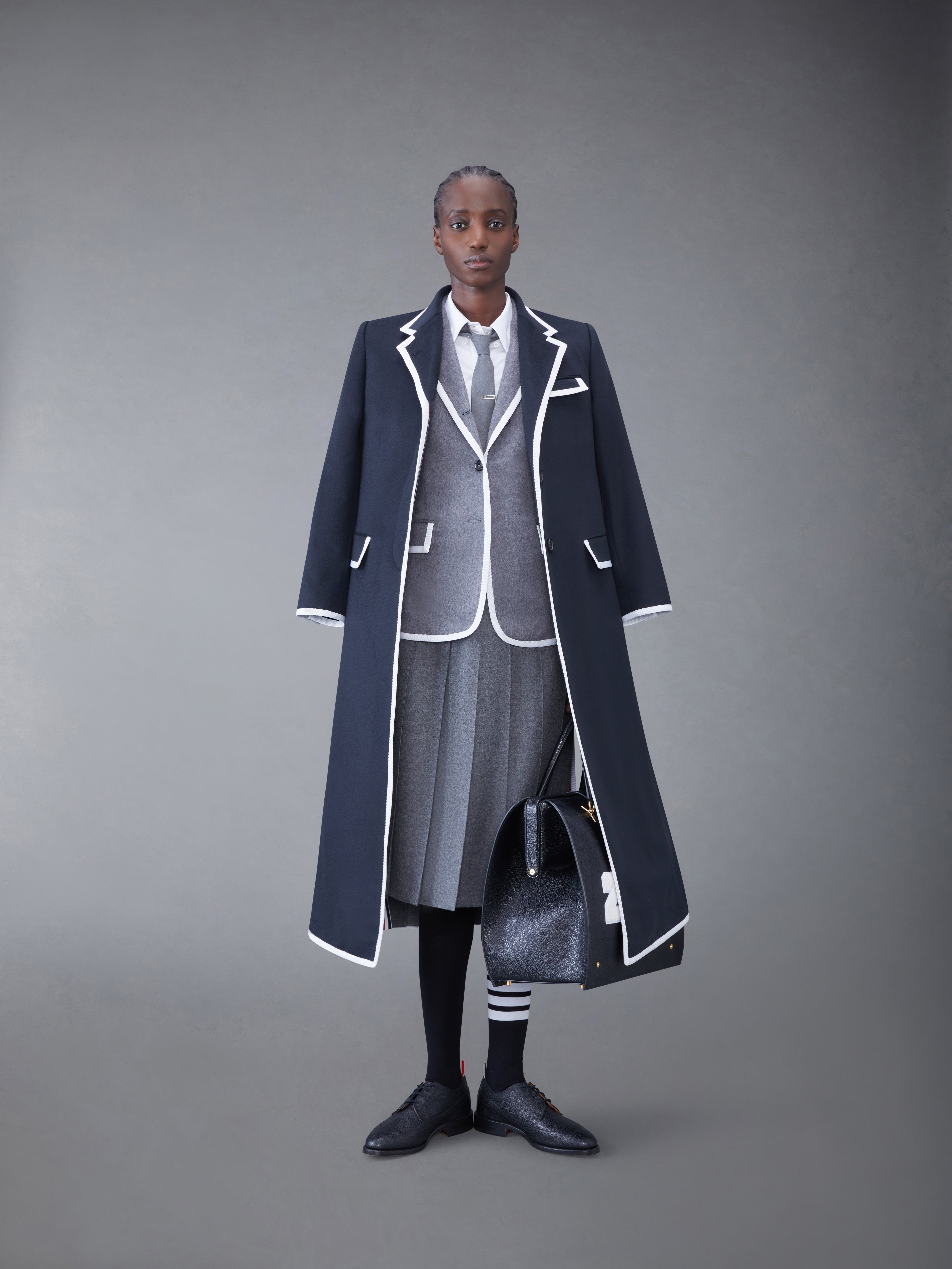 CASHMERE 2003 HIGH ARMHOLE CHESTERFIELD COAT - 4