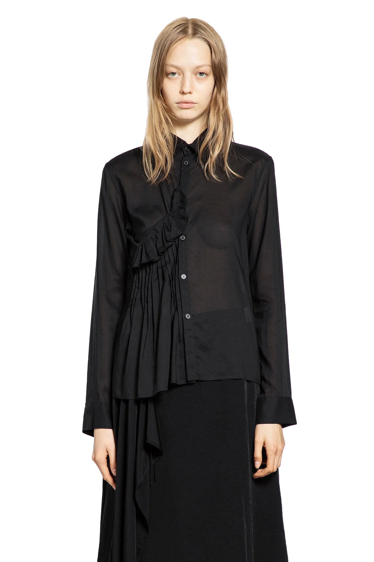 Yohji Yamamoto Woman Black Shirts - 1