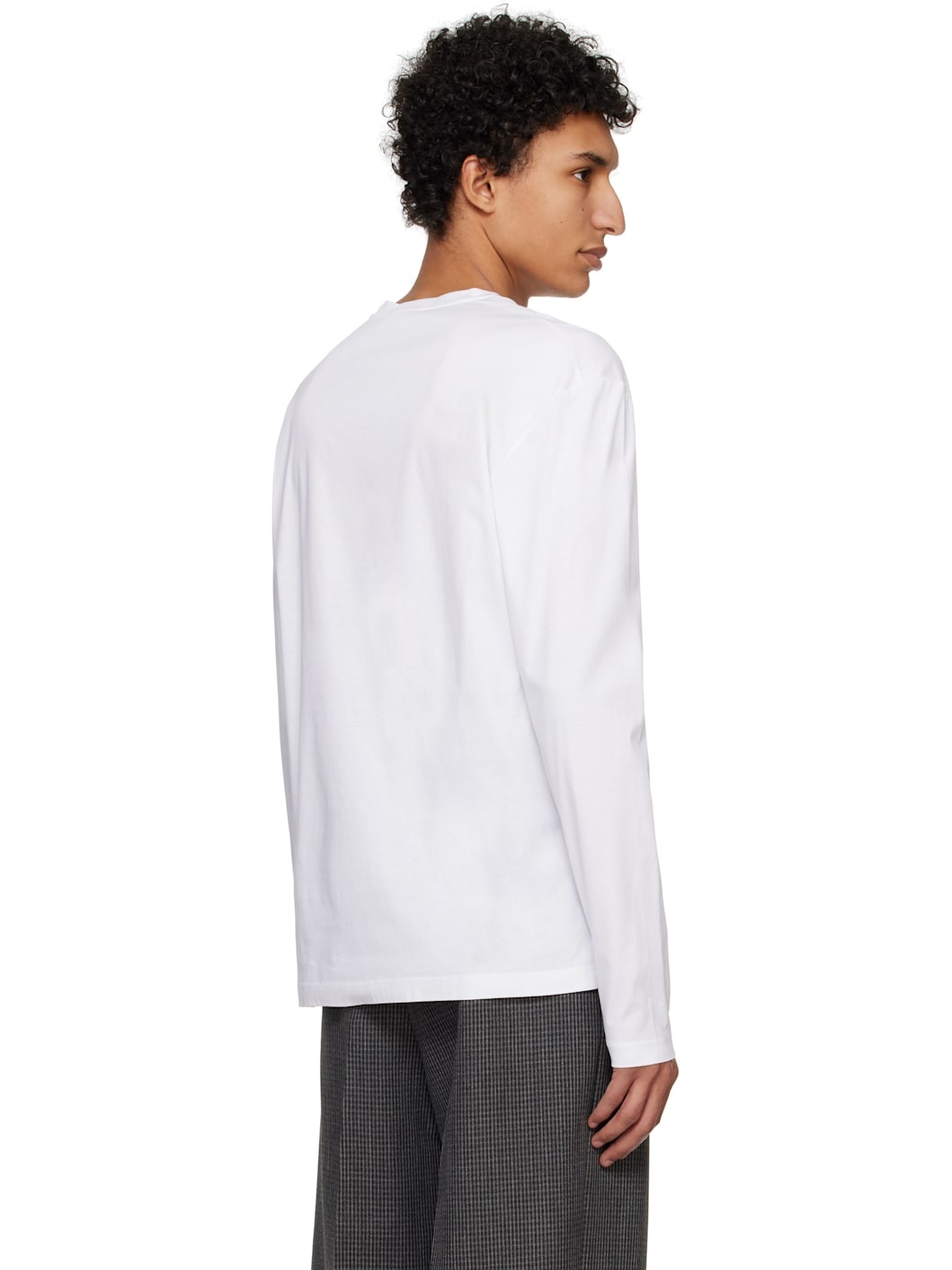 White Logo Flag Long Sleeve T-shirt - 3