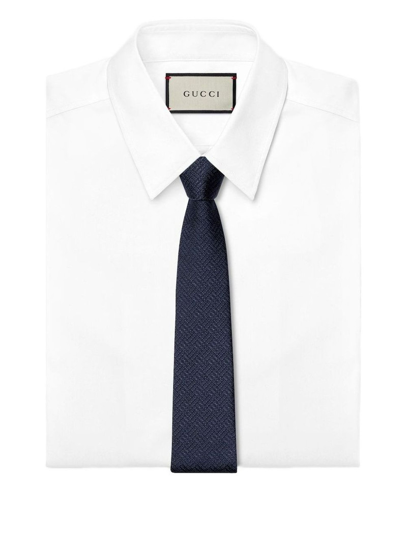 GUCCI patterned silk tie outlook