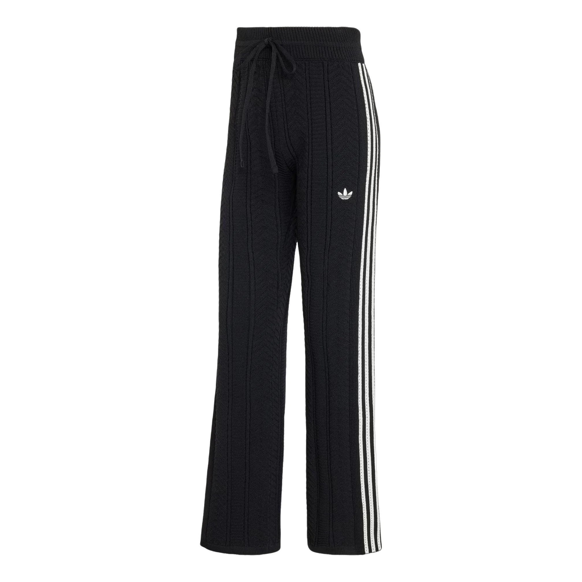 (WMNS) adidas Wide-Leg Track Pant Asia SIzing 'Black Cloud White' KR9626 - 1