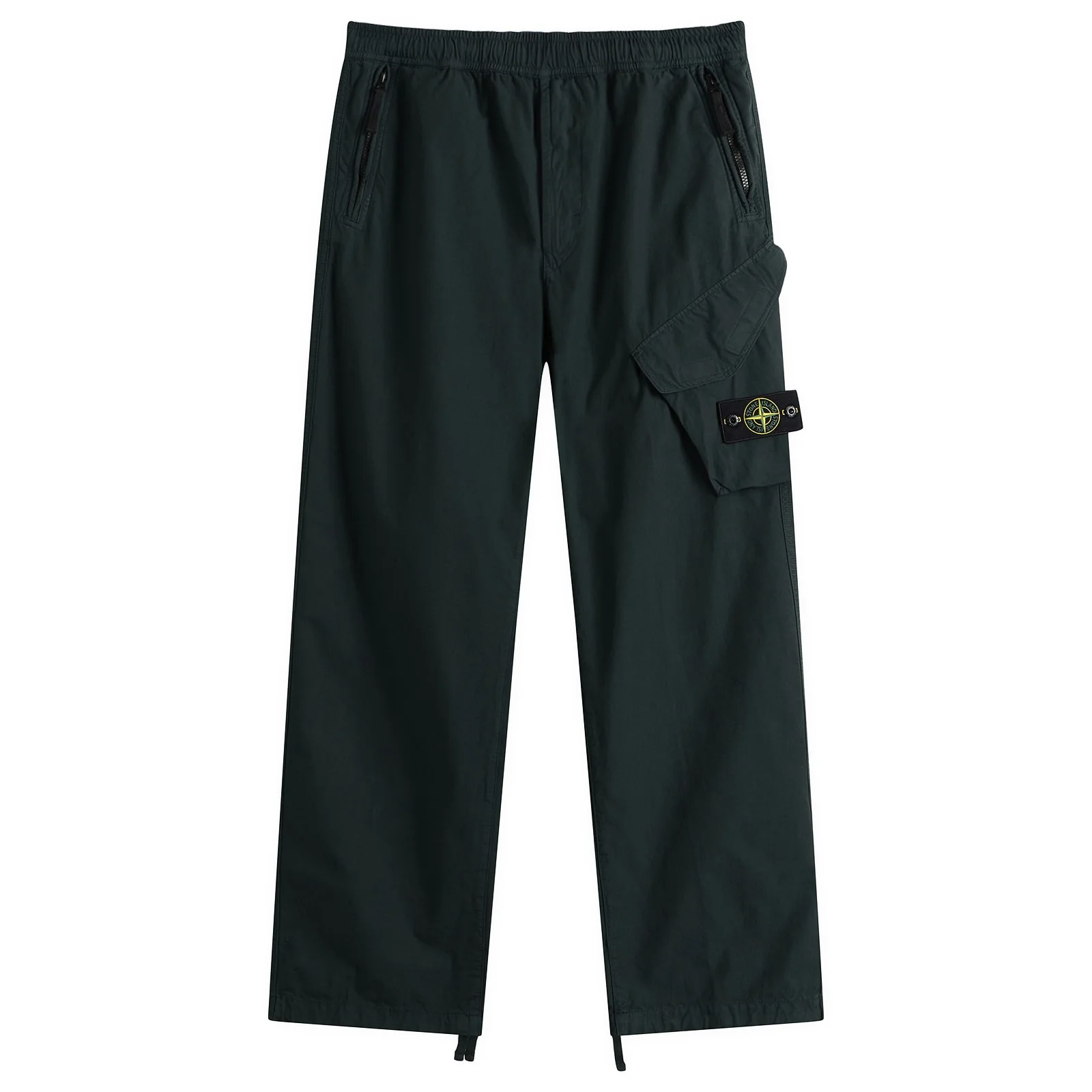 Stone Island Canvas Weave Cotton Trousers - 1