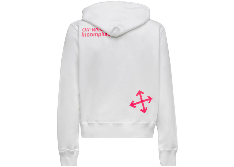 Off-White OFF-WHITE Halftone Arrows Hoodie White/Fuchsia outlook