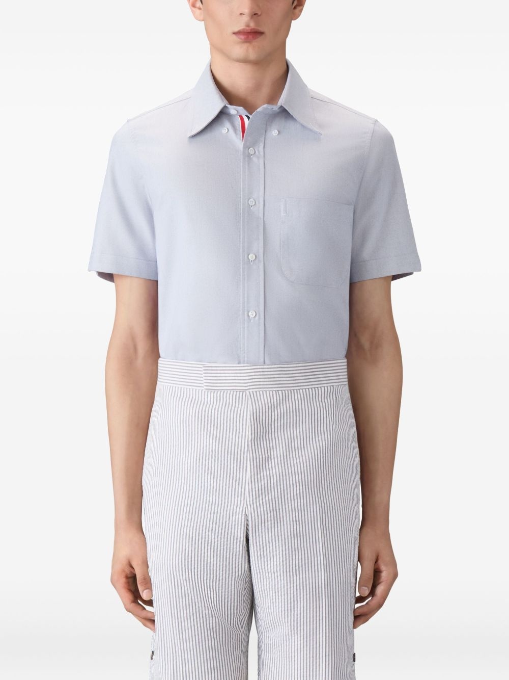 patch-pocket short-sleeve shirt - 3