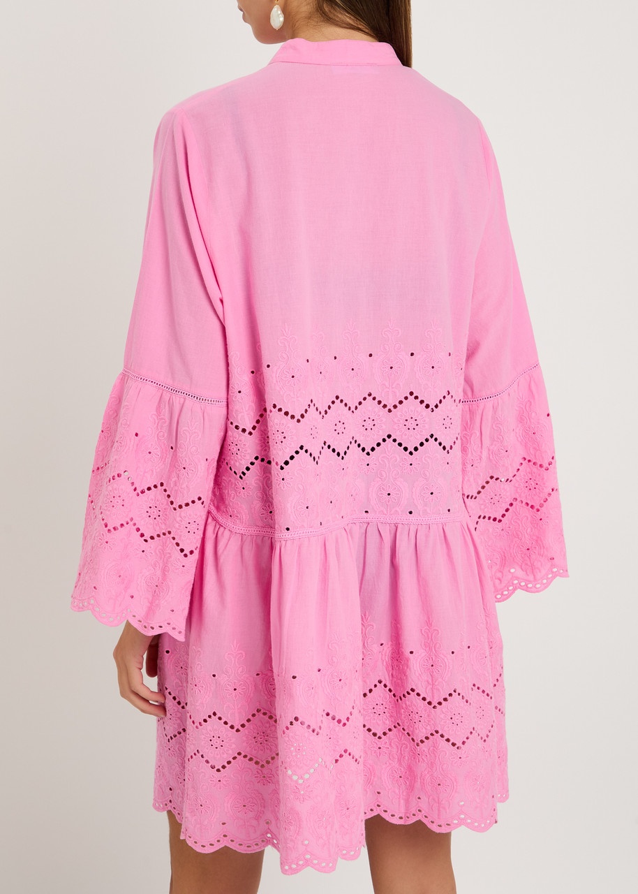 Melissa Odabash Sebenna Broderie-anglaise Kaftan Dress - 3