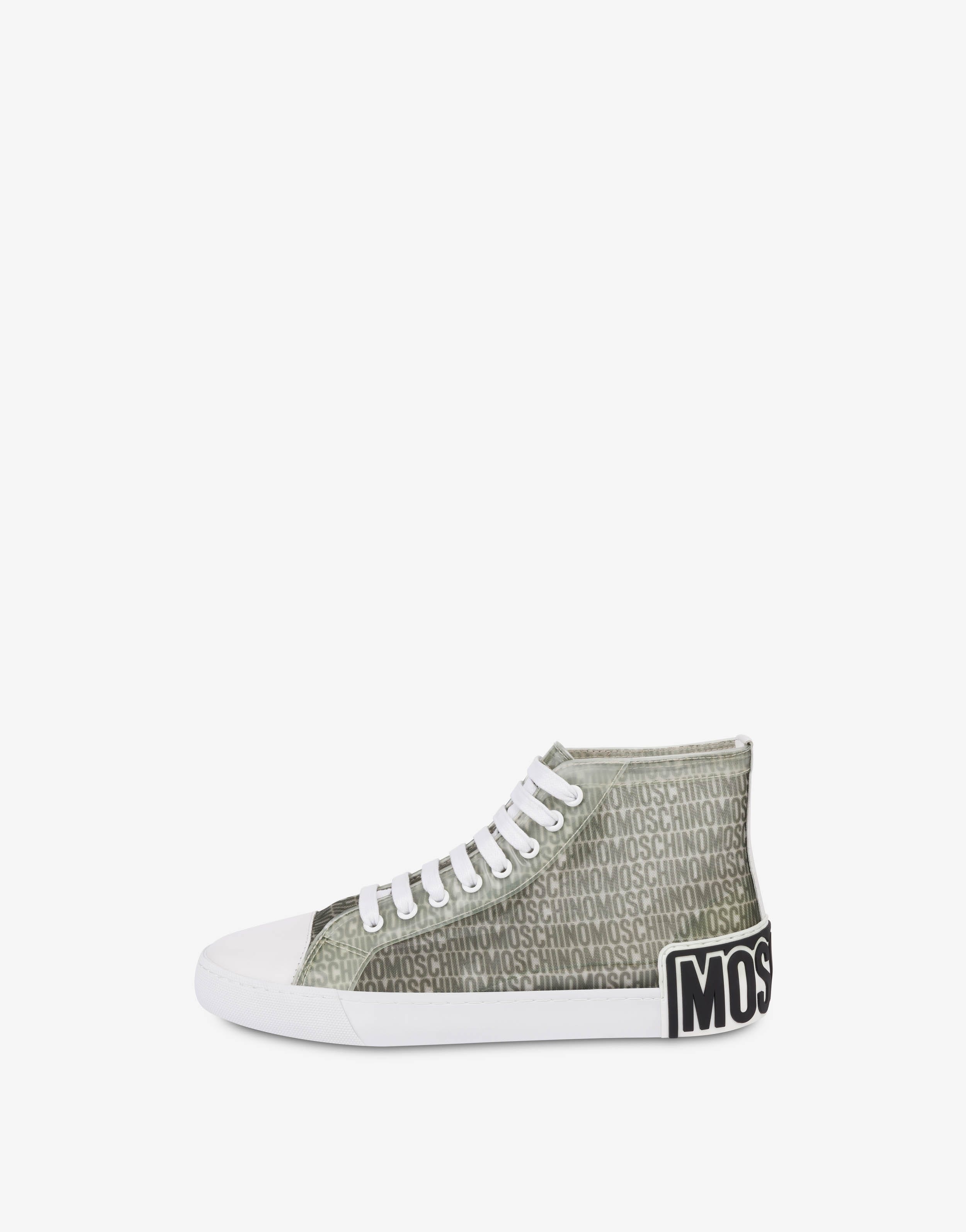 ALLOVER LOGO MESH HIGH SNEAKERS - 2