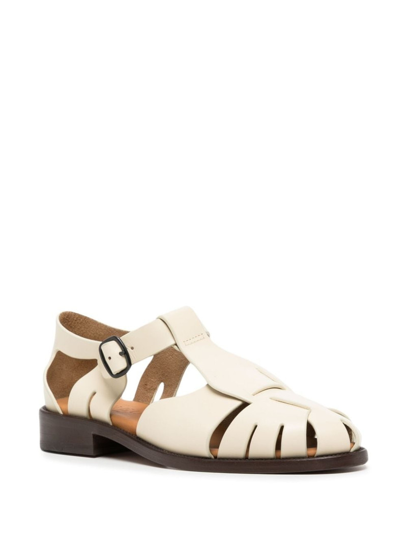 HEREU Pesca cut-out leather sandals outlook