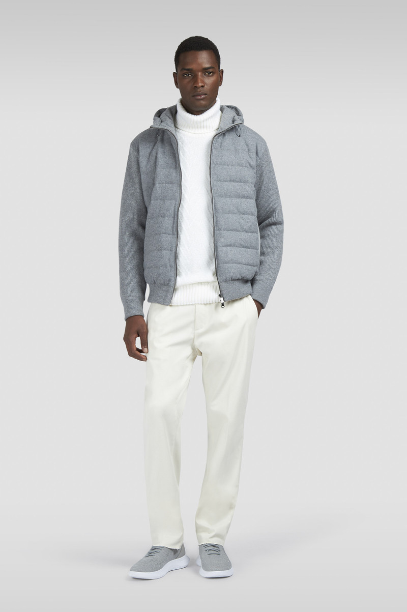 Paul & Shark HYBRID ZIP-UP CARDIGAN IN WOOL, CASHMERE, AND RE-WOOL outlook