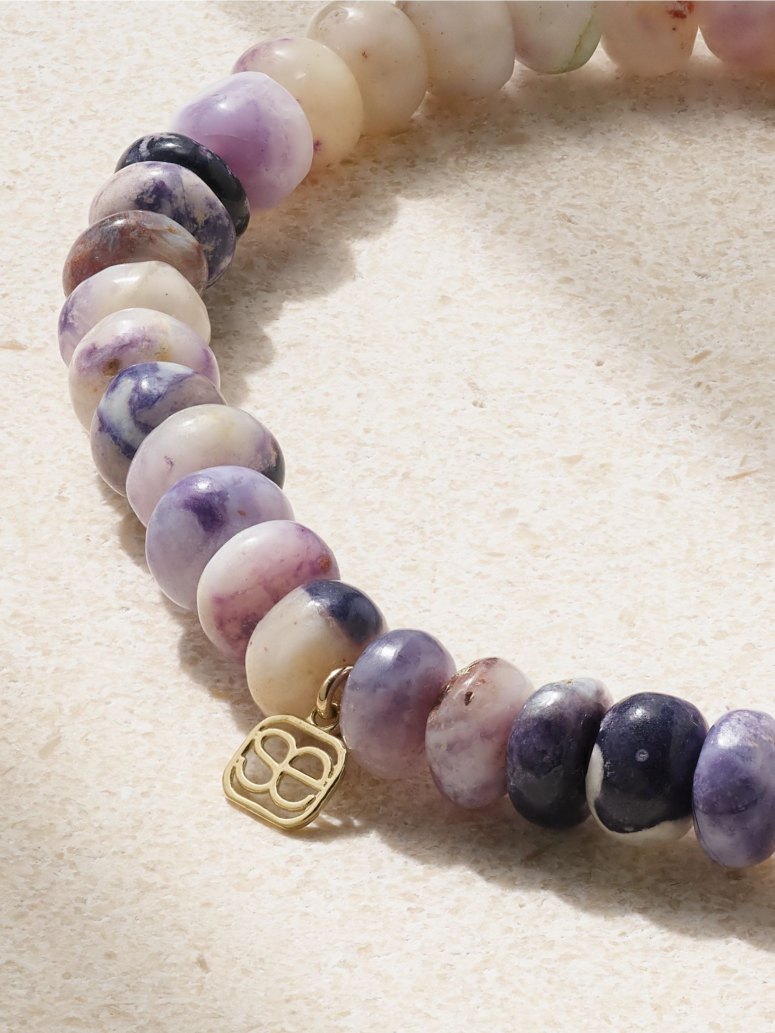 Evil Eye 14-karat gold multi-stone bracelet Gold - 3