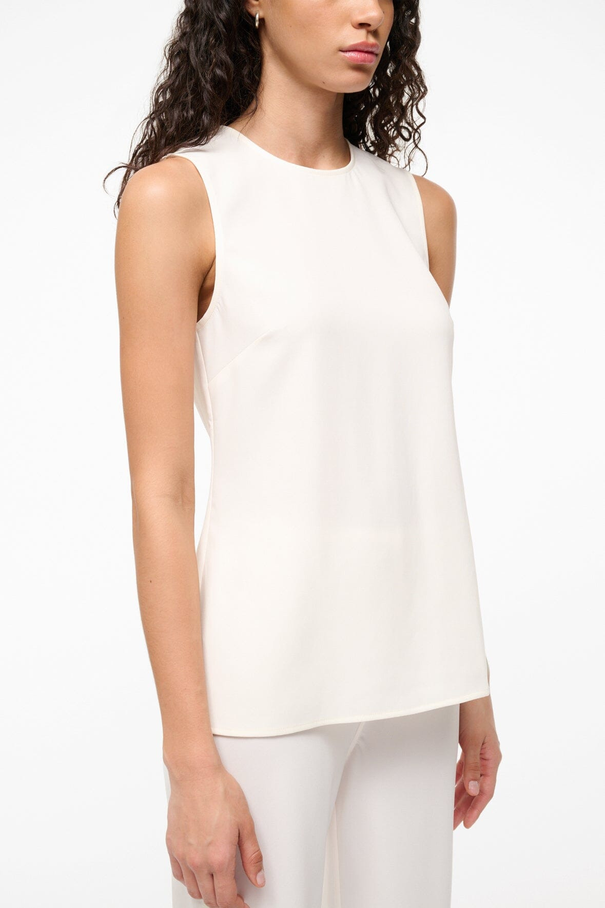 STAUD BRONTE TOP IVORY - 5