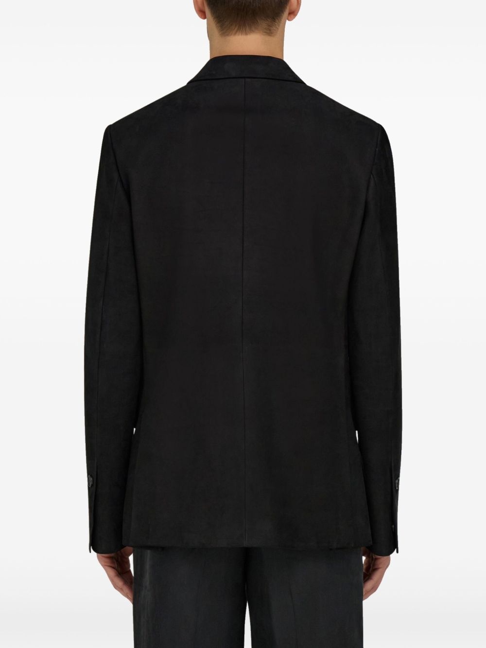 leather blazer - 3