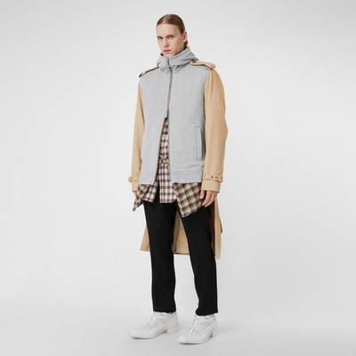 Burberry Cotton and Jersey Reconstructed Trench Coat outlook