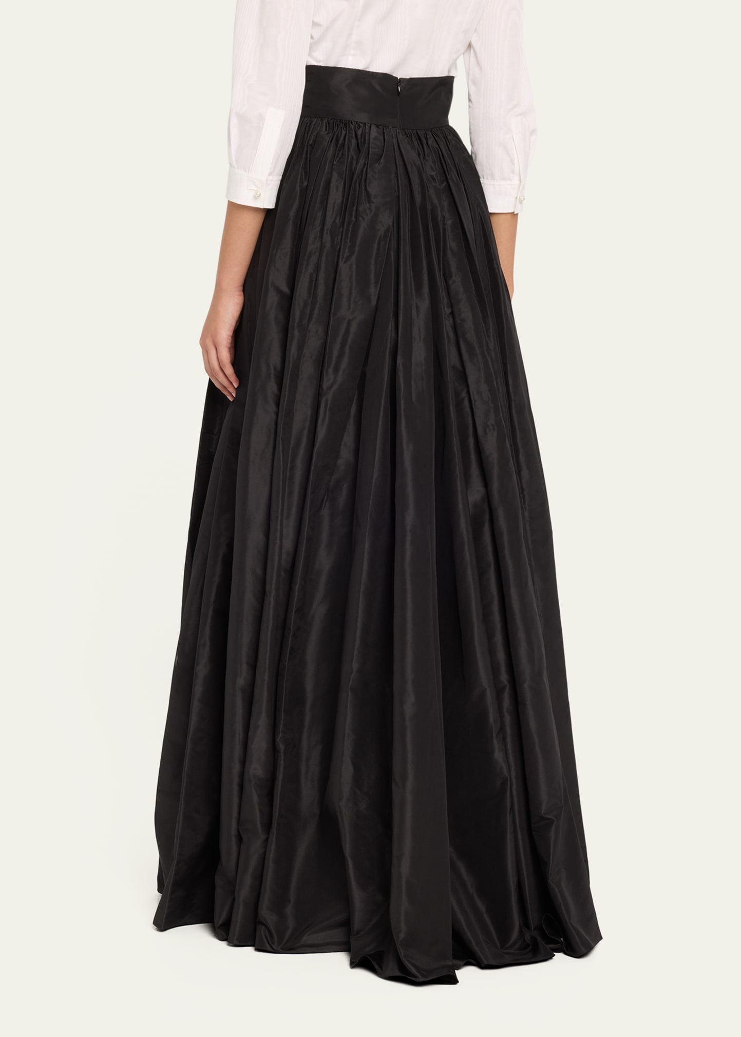 Pleated Silk Ball Skirt - 3