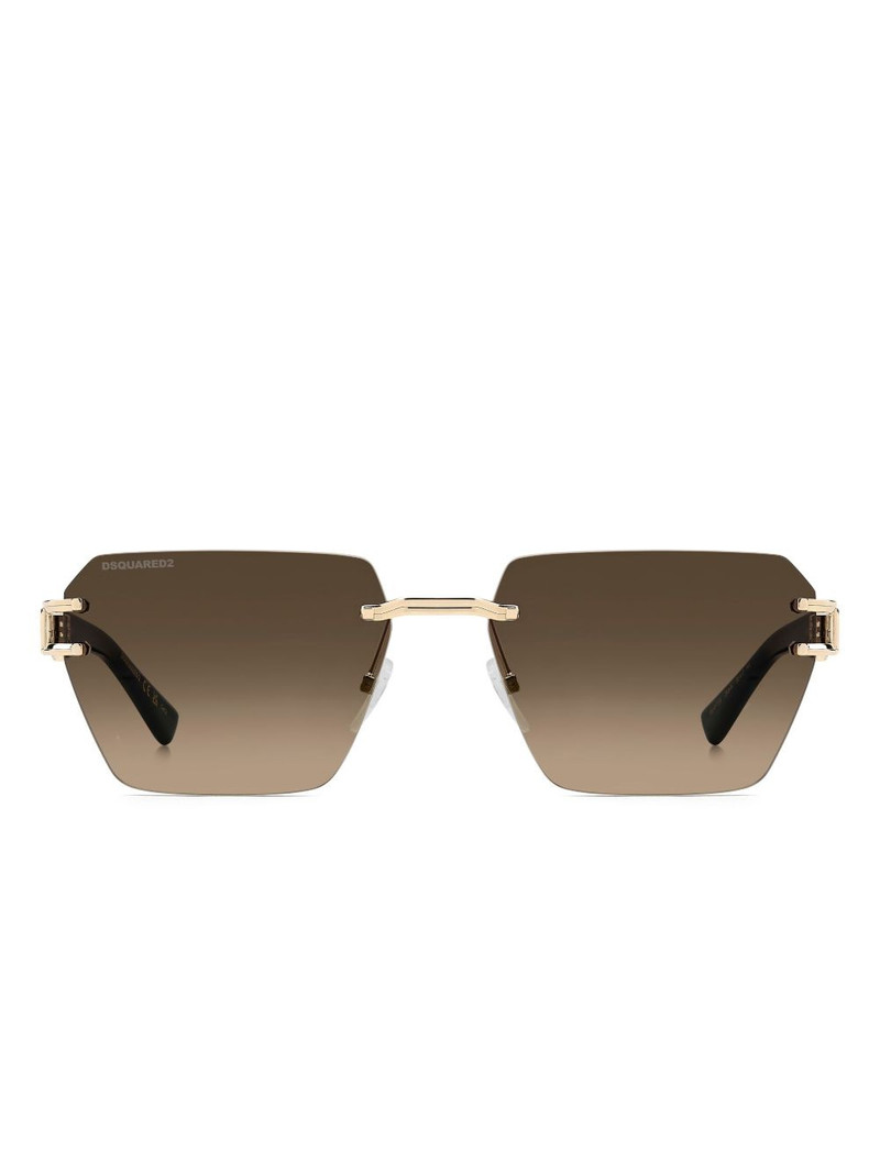 logo geometric sunglasses 1