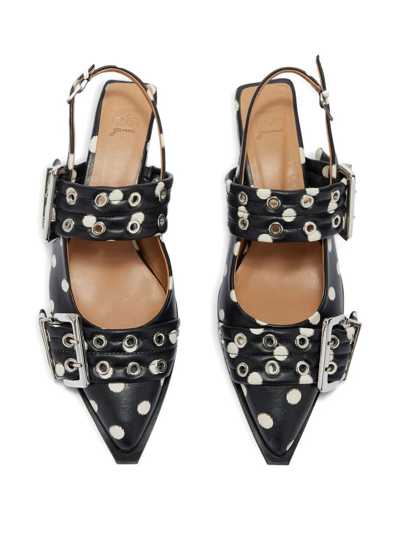 polka-dot buckle pumps 3