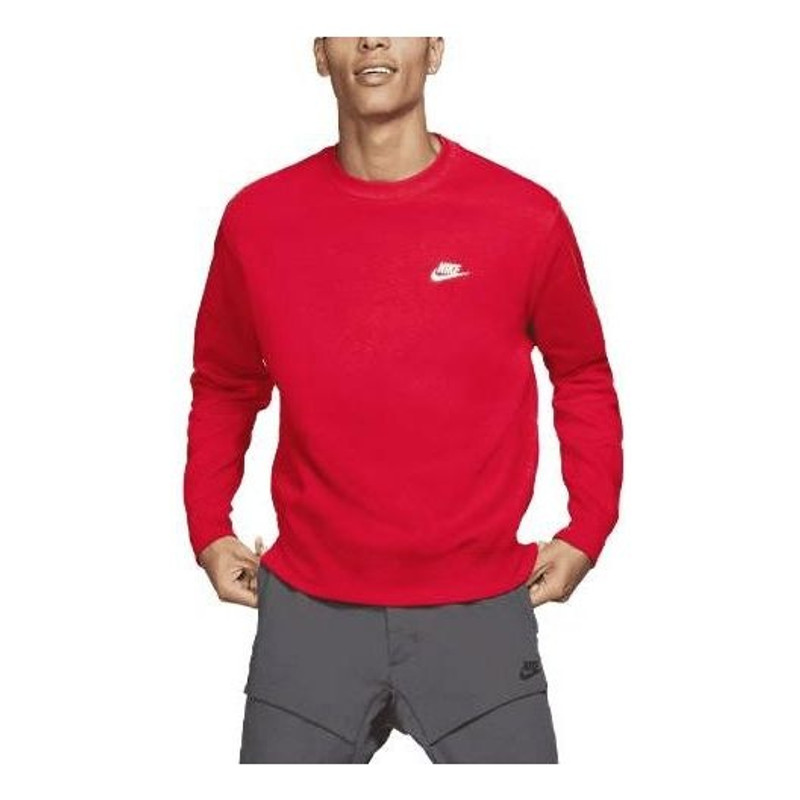 Nike Sportswear Club Fleece Crewneck 'University Red White' BV2662-657 - 1