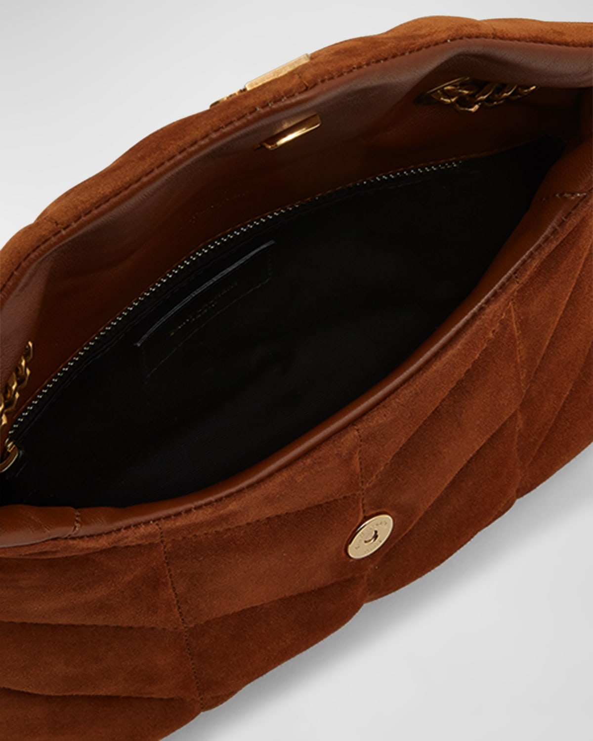 Lou Puffer Toy YSL Crossbody Bag in Quilted Suede - 4