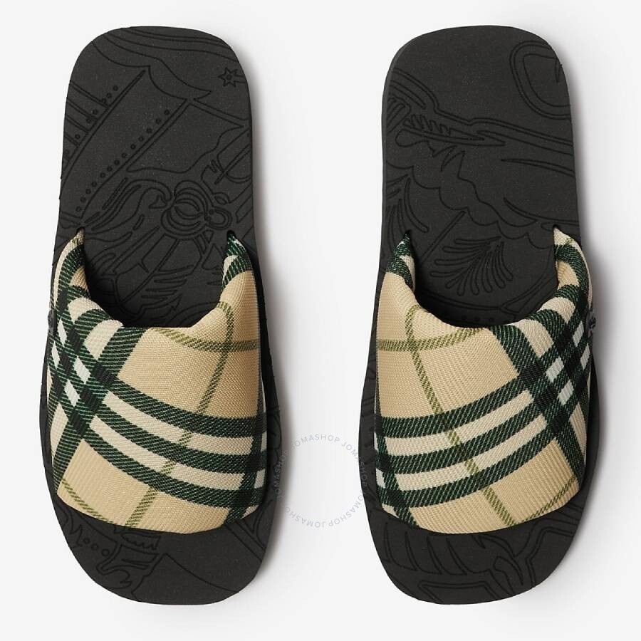 Burberry Check Trek Slides - 4