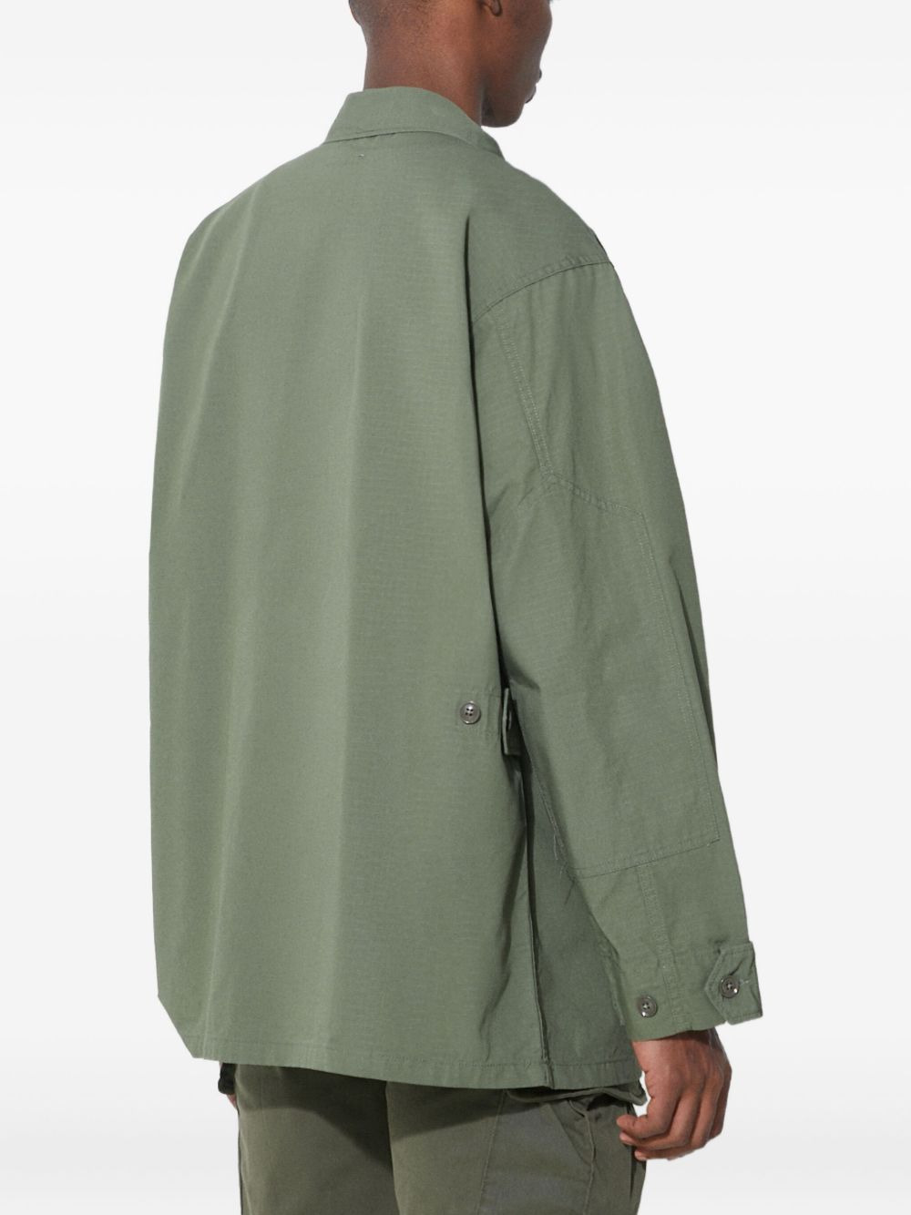multi-pocket shirt jacket - 3